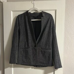 Women's Charcoal Gray Open Blazer Jacket Banana Republic